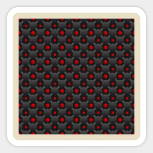Red Atomic Bomb Pattern Sticker